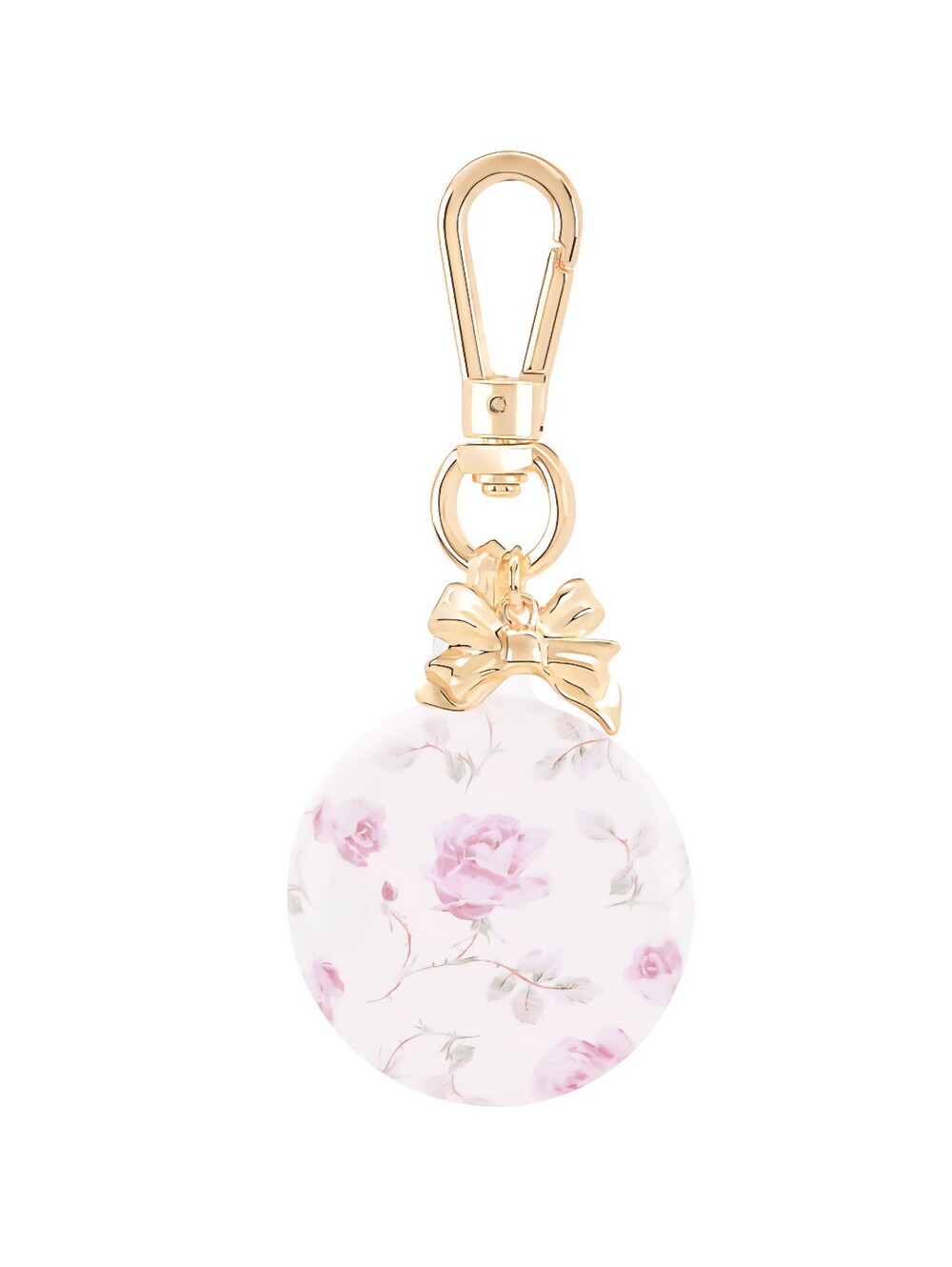 NWT LoveShackFancy x Target Case-Mate Ribbon Rosa Flora AirTag Holder Keychain